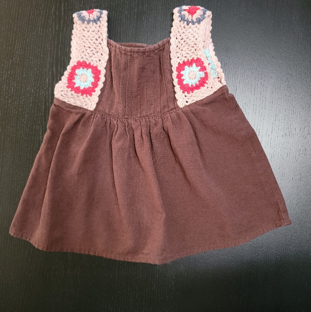 Zara Baby Linen Top With Embroidery 2-3 Years